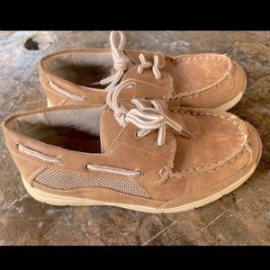 Dexter Boy’s Skid Resistant Brown Dress Shoes Size 1 M dress moccasin lace up